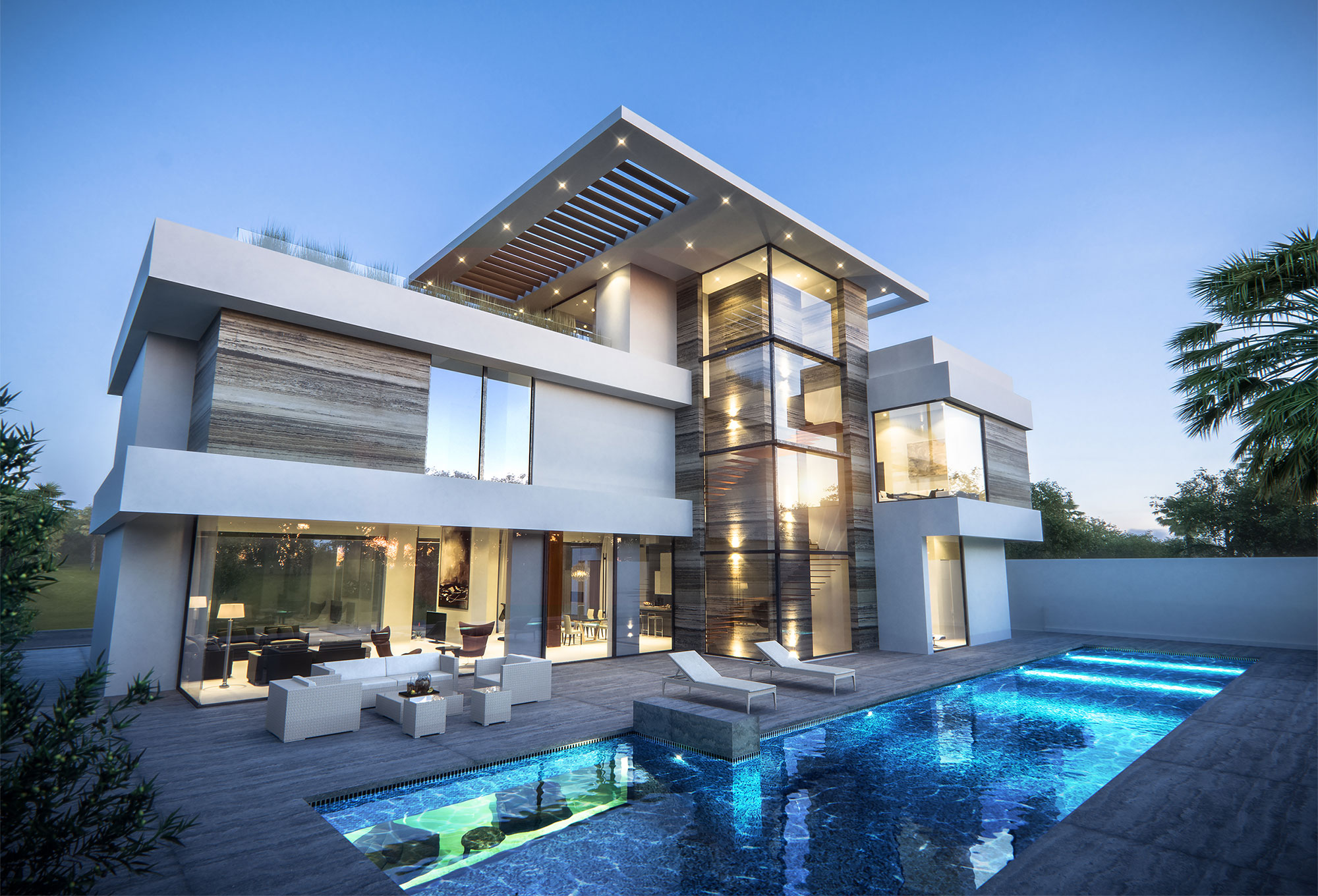 Pearl Jumeirah Villa Architectural Concept Design