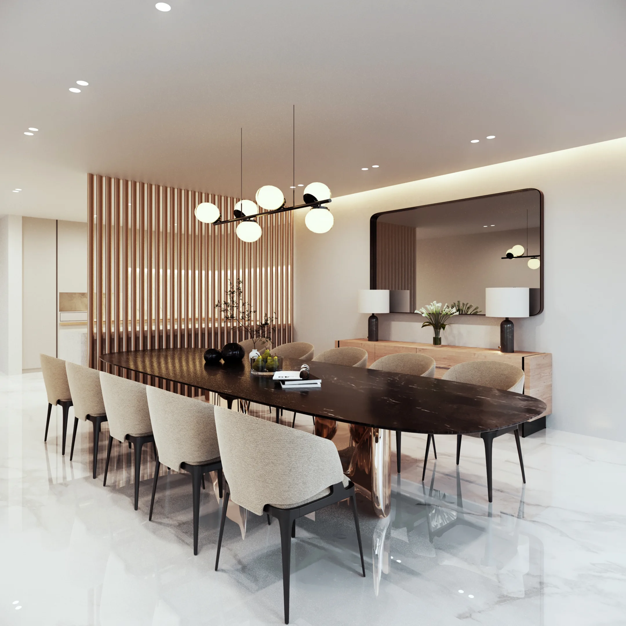 Villa Andante Dining Room Design
